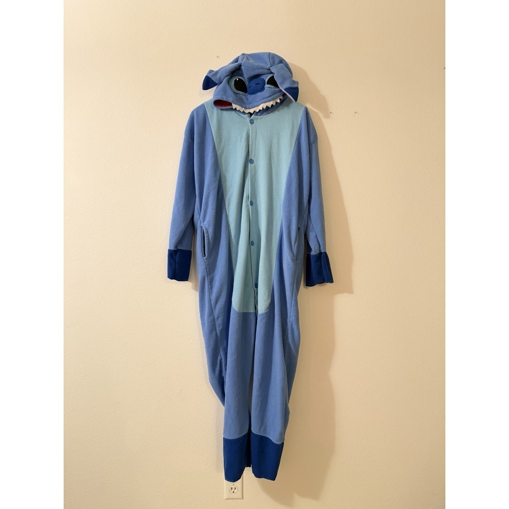 Adult One Piece Pajamas Disney Stitch One size M Costume